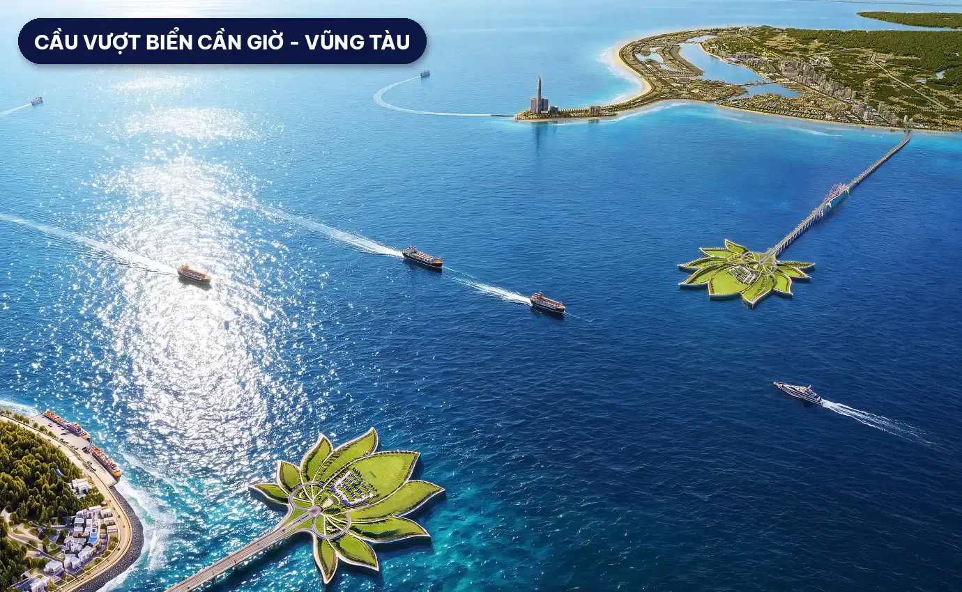 Cầu vượt biển Cần Giờ - Vũng Tàu: Cú hích kết nối cho Vinhomes Green Paradise