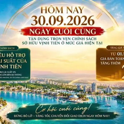 Vinhomes Green Paradise 30/09/2026: Ngày Cuối Chính Sách, Chuẩn Bị Tăng Giá