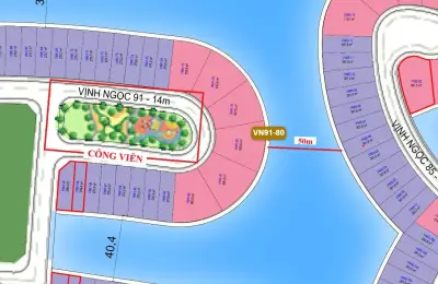 Biệt thự đơn lập VN91-80 tại nhánh đảo riêng tư nhất Vịnh Ngọc, Vinhomes Green Paradise Cần Giờ