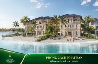 Biệt thự đơn lập VN91-80 tại nhánh đảo riêng tư nhất Vịnh Ngọc, Vinhomes Green Paradise Cần Giờ