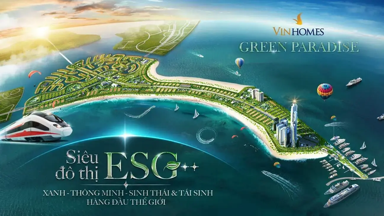 Thành phố ESG++ Vinhomes Green Paradise chuẩn mực đô thị XANH cao nhất thế giới