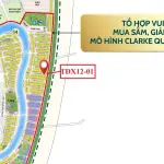 Nhà liền kề xẻ khe TĐX12-01 Vịnh Ngọc Vinhomes Green Paradise, cách biển Cần Giờ 50m trong khu kinh tế đêm