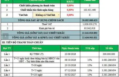 Nhà liền kề xẻ khe TĐX12-01 Vịnh Ngọc Vinhomes Green Paradise, cách biển Cần Giờ 50m trong khu kinh tế đêm